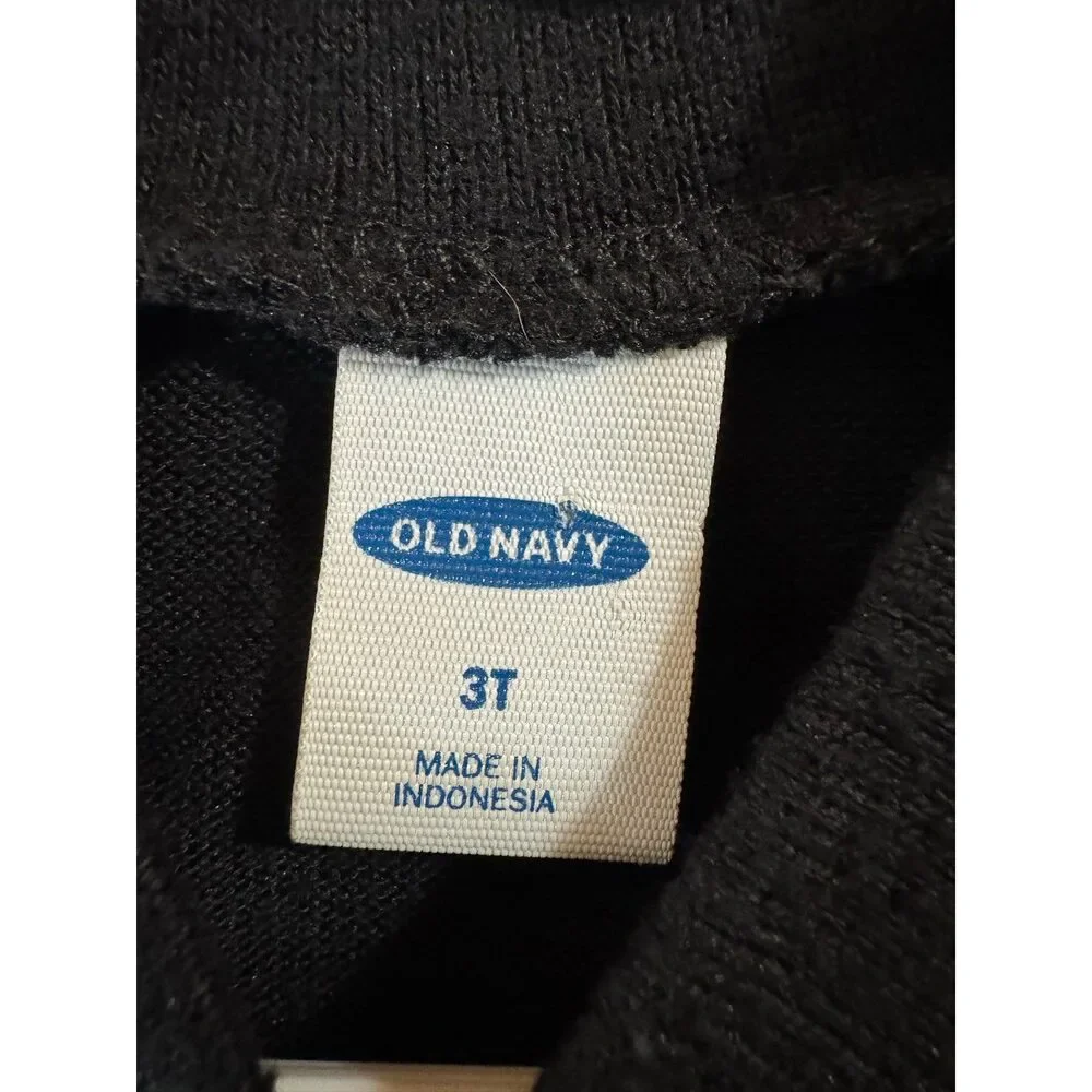 Old Navy Black Long Sleeve Knit Blouse Girl's 3t